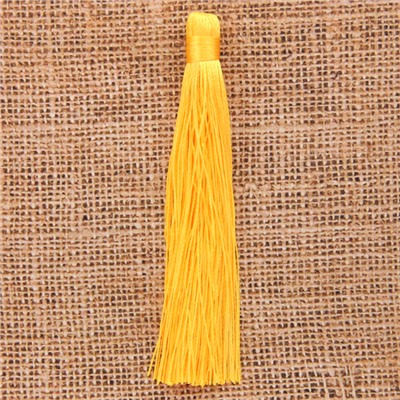 KIS001-01 Кисточка из ниток 12см, цвет Жёлтый