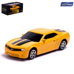 Машина металлическая CHEVROLET CAMARO, 1:64, цвет жёлтый