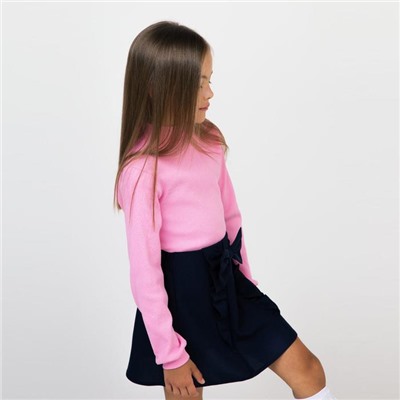 Школьная юбка для девочки, рост 122-128 см, цвет синий