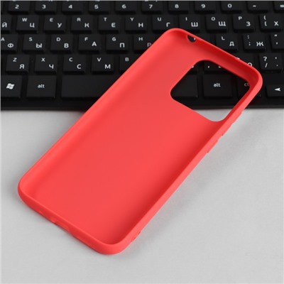 Чехол PERO, для телефона Xiaomi Redmi 10A, силиконовый, красный