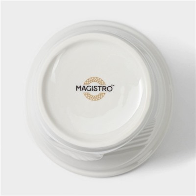 Набор кружек фарфоровых Magistro, 2 предмета: 400 мл, цвет белый