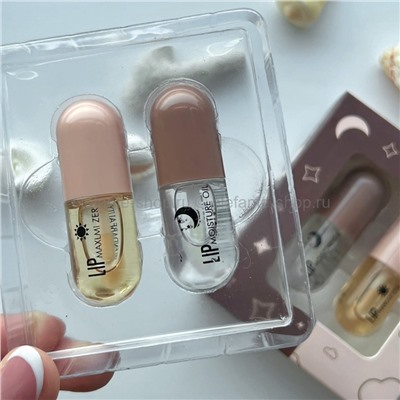 Увлажняющий и восстанавливающий набор блесков для губ Lip Plumper Set 2х5,5ml