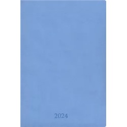 Ежедневник датированный на 2024 год Vienna, голубой, А5, 176 листов