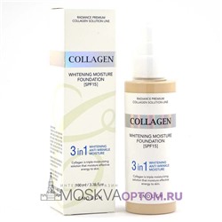 Тональный крем для сияния кожи Collagen Whitening Moisture Foundation Enough SPF 15( тон № 21)