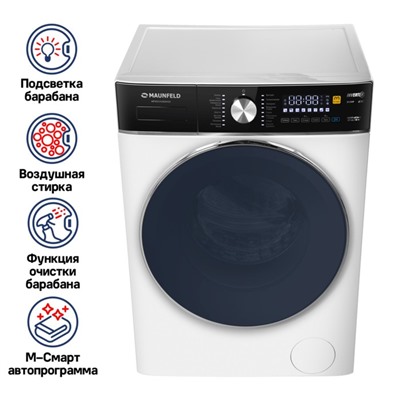 Стиральная машина c сушкой MAUNFELD MFWD14106WH03, с инвертором, 16 режимов, 10 кг