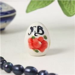 Сувенир «Яйцо малое», 3,5х2 см, гжель, цвет