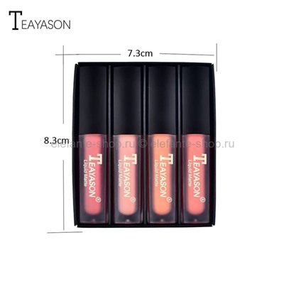 Набор матовых помад TEAYASON Liquid Matte Minis #B 4 штуки (106)