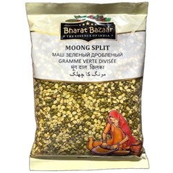 Маш зелёный дроблёный Moong Split / Moong Chilka Bharat Bazaar 500 гр.