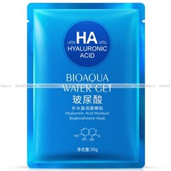 Тканевая маска BioAqua с гиалуроновой кислотой (синяя упаковка)