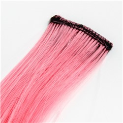 Прядь для волос, розовый, 40 см