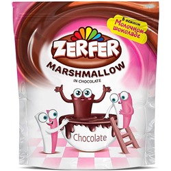 Маршмеллоу Zerfer (фасовка 80г) с Клубникой со сливками в шоколаде