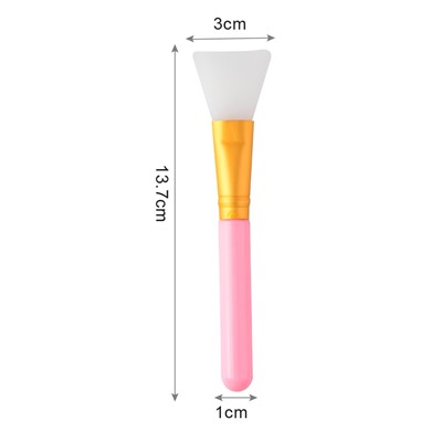 Силиконовая лопатка для нанесения масок, РОЗОВАЯ (14см, рабочая поверхность 3*3,2)