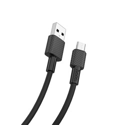 Кабель USB/micro USB HOCO X29 1.0м цв.черный(2.0A, круглый,силикон,коробка)