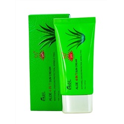 EKEL - КРЕМ СОЛНЦЕЗАЩИТНЫЙ 4 В 1  С ЭКСТРАКТОМ АЛОЭ  ALOE 4 - IN - 1 SUN CREAM, 70 ML