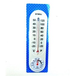 Термометр гигрометр 6*22 см.