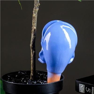 Ороситель для комнатных и садовых растений "Кит" Кунгурская керамика, 0.2 л, 19 см, синий