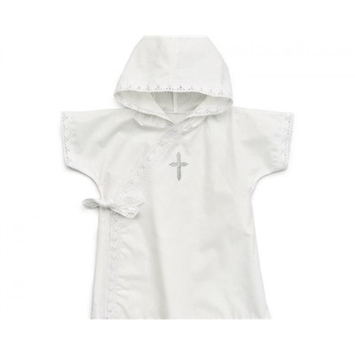Крестильная рубашка поплин 06032 (Белый)