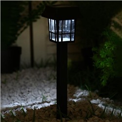 Садовый светильник на солнечной батарее «Фонарик», 7 × 32 ×7 см, 1 LED, свечение белое