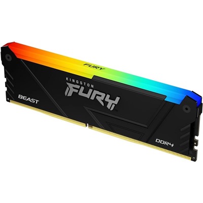 Память DDR4 32GB 2666MHz Kingston KF426C16BB2A/32 Fury Beast RGB RTL Gaming PC4-21300 CL16   1065008