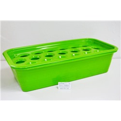Ящик с лотком для выращивания лука 19яч зеленый ИНТ*25