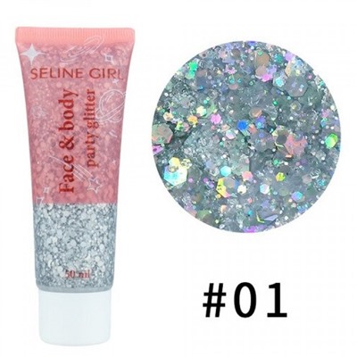 Глиттер гель Seline Girl Face And Body Glitter Party