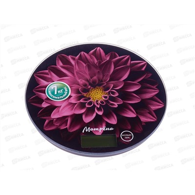 Весы кухонные Матрена МА-197 Пурпурный цветок