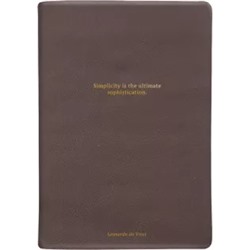 Ежедневник датированный на 2024 год Leonardo, темно-коричневый, А5, 176 листов