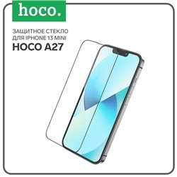 Защитное стекло Hoco A27, для iPhone 13 mini, анти отпечатки, анти царапины, черная рамка