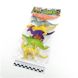 Динозавр набор Dinosaur World Happy Animal (6видов)(№Q602-4) в пакете