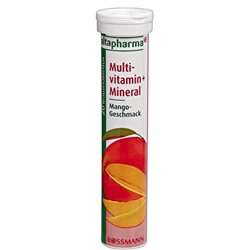 altapharma BrauseTabletten Multivitamin + Mineral Шипучие таблетки Мультивитамины + Минералы со вкусом манго 90 г