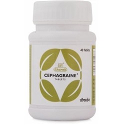 Сефагрейн, от заложенности носа и мигрени (Cephagraine tablets), Charak, 40 таб.