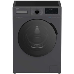 Стиральная машина Beko WSPE7H616A, класс А, 1200 об/мин, до 7.5 кг, чёрная