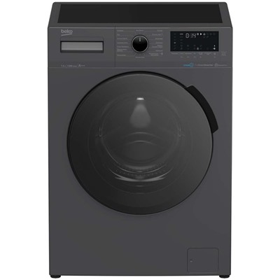 Стиральная машина Beko WSPE7H616A, класс А, 1200 об/мин, до 7.5 кг, чёрная