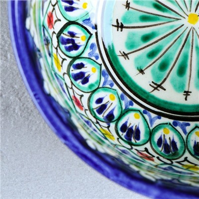 Коса Риштанская Керамика "Узоры" 14,5 см, малая, синяя