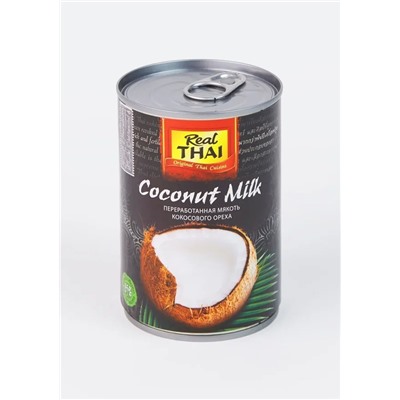 Молоко Кокосовое "Real Thai" 85% ж/б, 400мл