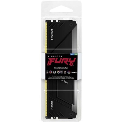 Память DDR4 32GB 2666MHz Kingston KF426C16BB2A/32 Fury Beast RGB RTL Gaming PC4-21300 CL16   1065008