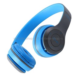 Беспроводные наушники P47 Wireless Headphones Blue (15)