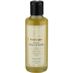 Шампунь для восстановления и роста волос Мед и Ваниль (Honey and Vanilla) Khadi Natural, 210 мл