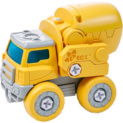 Конструктор-робот, 5 жёлтых машинок