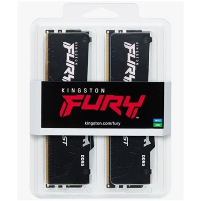 Память DDR5 2x8GB 6000MHz Kingston KF560C40BBAK2-16 Fury Beast RGB RTL Gaming PC5-48000 CL4   106502