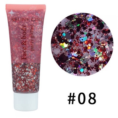 Глиттер гель Seline Girl Face And Body Glitter Party