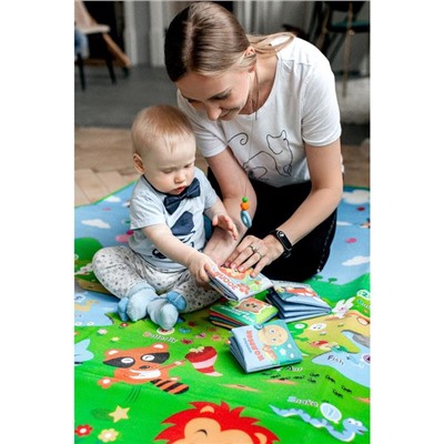 Игровой коврик для детей на фольгированной основе «Весёлый счёт», размер 180х150x0,5 см, Крошка Я