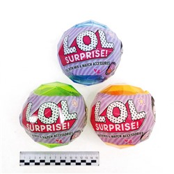 Кукла LOL Surprise в шаре хрустальном 11,5см 3цвета (№XS888-1) 6шт в коробке
