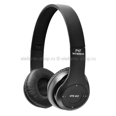 Беспроводные наушники P47 Wireless Headphones Black (15)