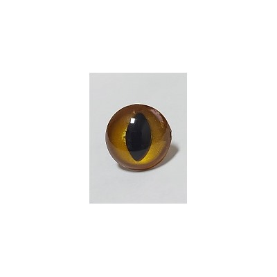 Глаза полупрозрачные, Д20 мм, кошачий зрачок, в комплекте с фиксатором (20шт)