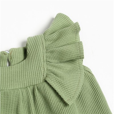 Платье Крошка Я BASIC LINE, рост 92-98 см, зеленый