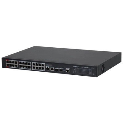 Коммутатор Dahua DH-S4228-24GT-360 (L2) 28x1Гбит/с 2SFP 24PoE 360W управляемый