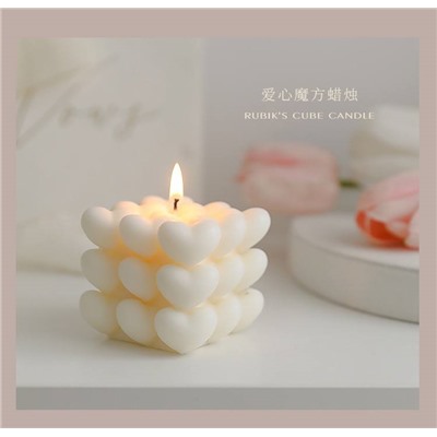 Ароматические свечи-кубы соевого воска, домашние декоративные большие пузырьковые свечи для аромата дома и подарков  ❤️