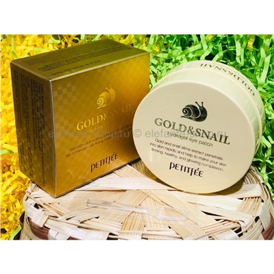 Патчи с муцином улитки Petitfee Gold & Snail Hydrogel Eye Patch (78)