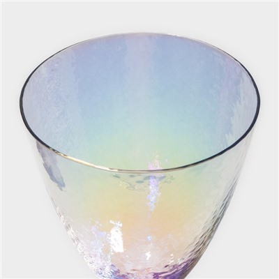 Набор бокалов из стекла для вина Magistro "Жемчуг" 400 мл, 9,5×23,5 см, 2 шт, цвет перламутровый